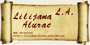 Lilijana Alurac vizit kartica